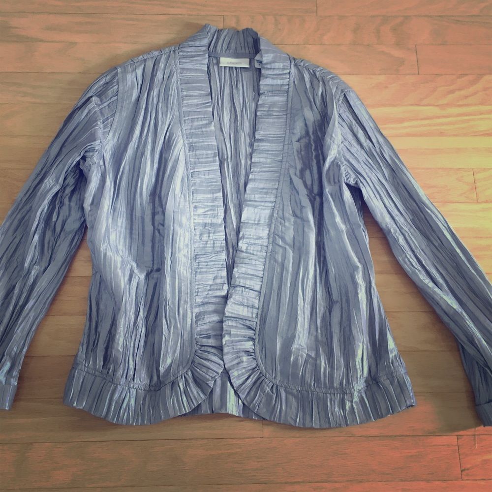 Chico's silver/gray light jacket